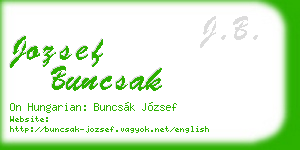 jozsef buncsak business card